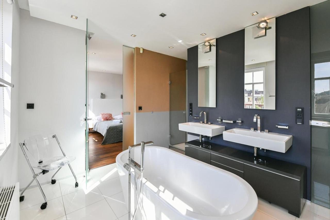 Luxury Central Penthouse With Sauna, Terrace, 250M2, 5Bdrm, 3Bthrm Prag Dış mekan fotoğraf